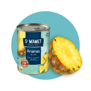 Saint Mamet - Conserve ananas morceaux