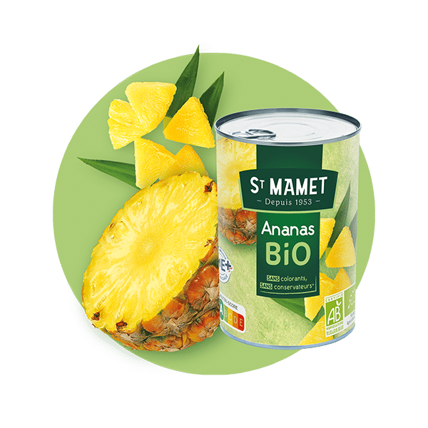 Saint Mamet - Conserve ananas bio