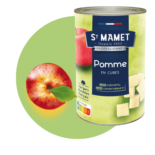 Pomme en cubes St Mamet professionnel