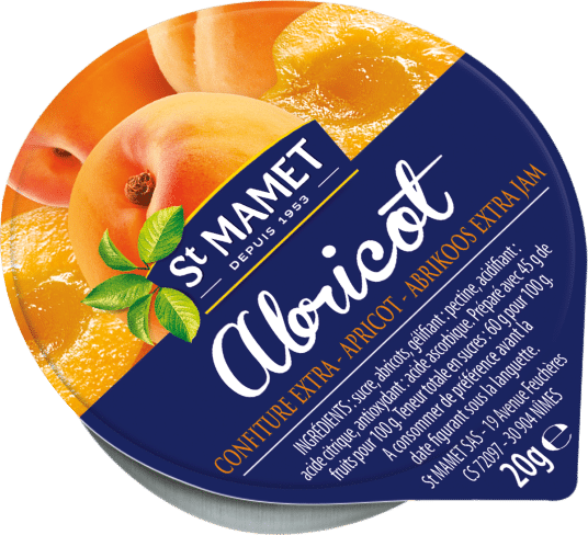 Confiture abricot 45% de fruits St Mamet professionnel RHF
