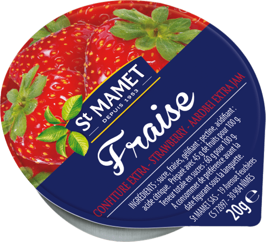 Confiture ex. fraise 25g x100 - Solucious