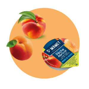 Confiture de pêche / abricot 50% de fruits allégée en sucres