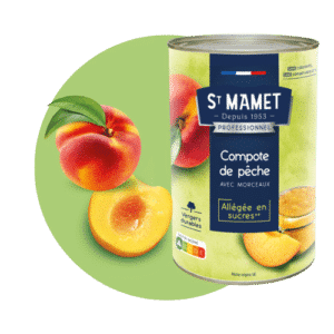 Peach compote lozenge