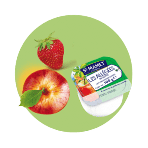 Pastille compote pomme fraise sans sucres ajoutés St Mamet professionnel