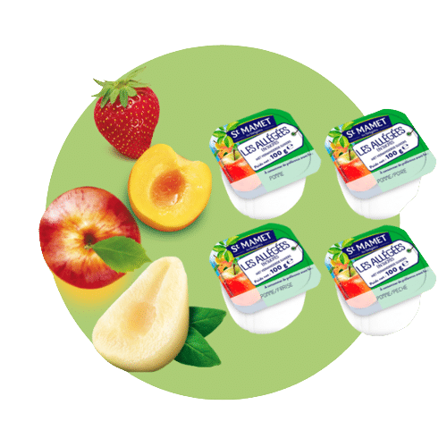 Compotes assortment of 4 low-sugar flavors St Mamet PRO