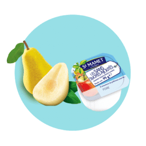 Pear compote lozenge without added sugar St Mamert professional