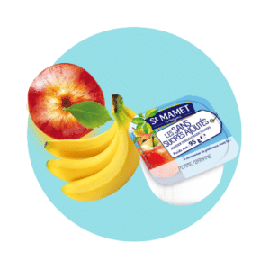 Apple banana compote lozenge without added sugar St Mamet professional