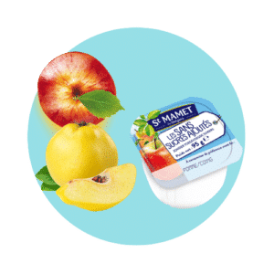 Pastille apple quince compote without added sugar St Mamet professional