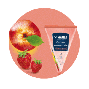 Berlingot pomme fraise allégé en sucres