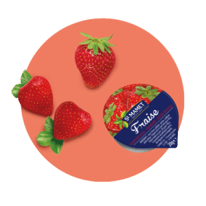 Confiture de fraise 45% de fruits St Mamet professionnel RHF