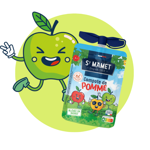 Compote Gourde Pomme HVE Allégée en sucres