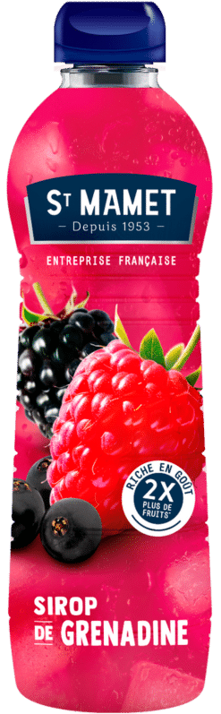 Sirop Grenadine St Mamet 2x plus de fruits riche en goût