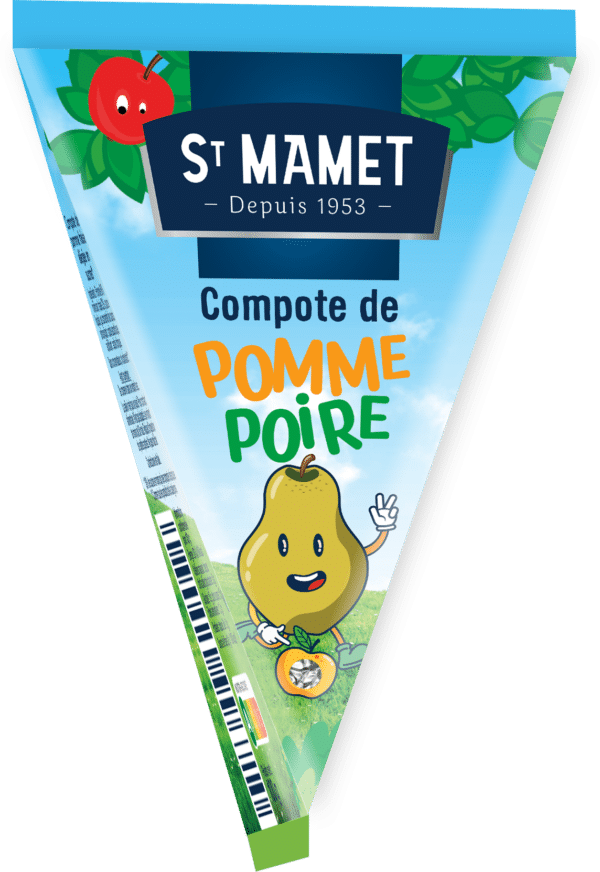 Compote Berlingot Pomme Poire Allégée en sucres