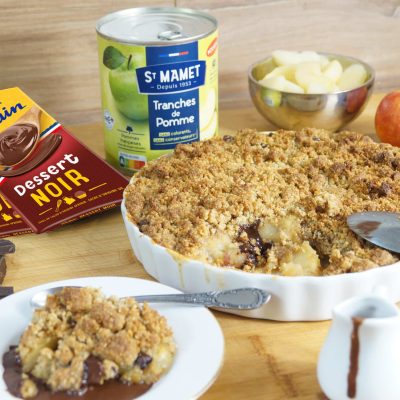 recette crumble / poulain