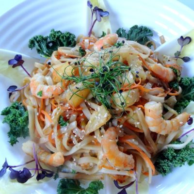 salade gambas ananas